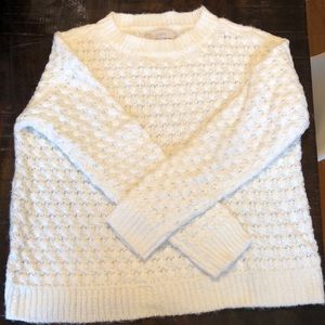 Loft boxy cute cream sweater in medium
